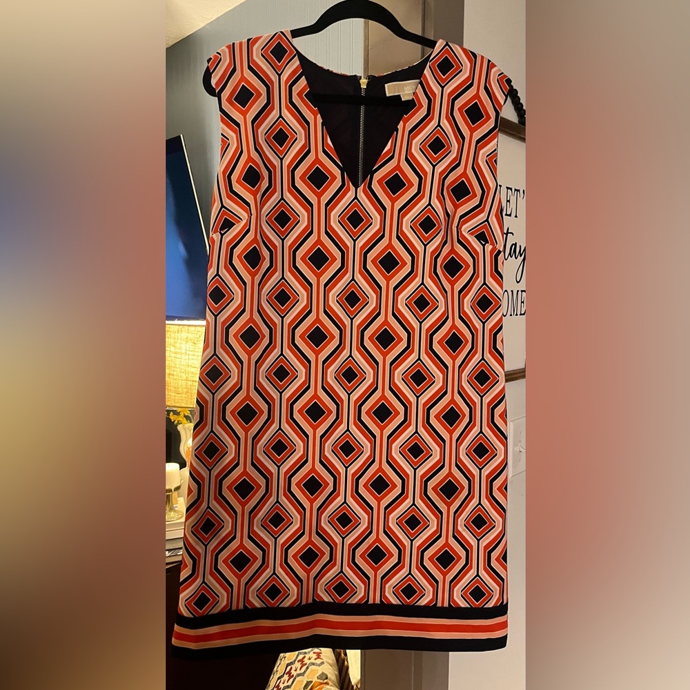 EUC Michael Kors Geometric Shift Dress
